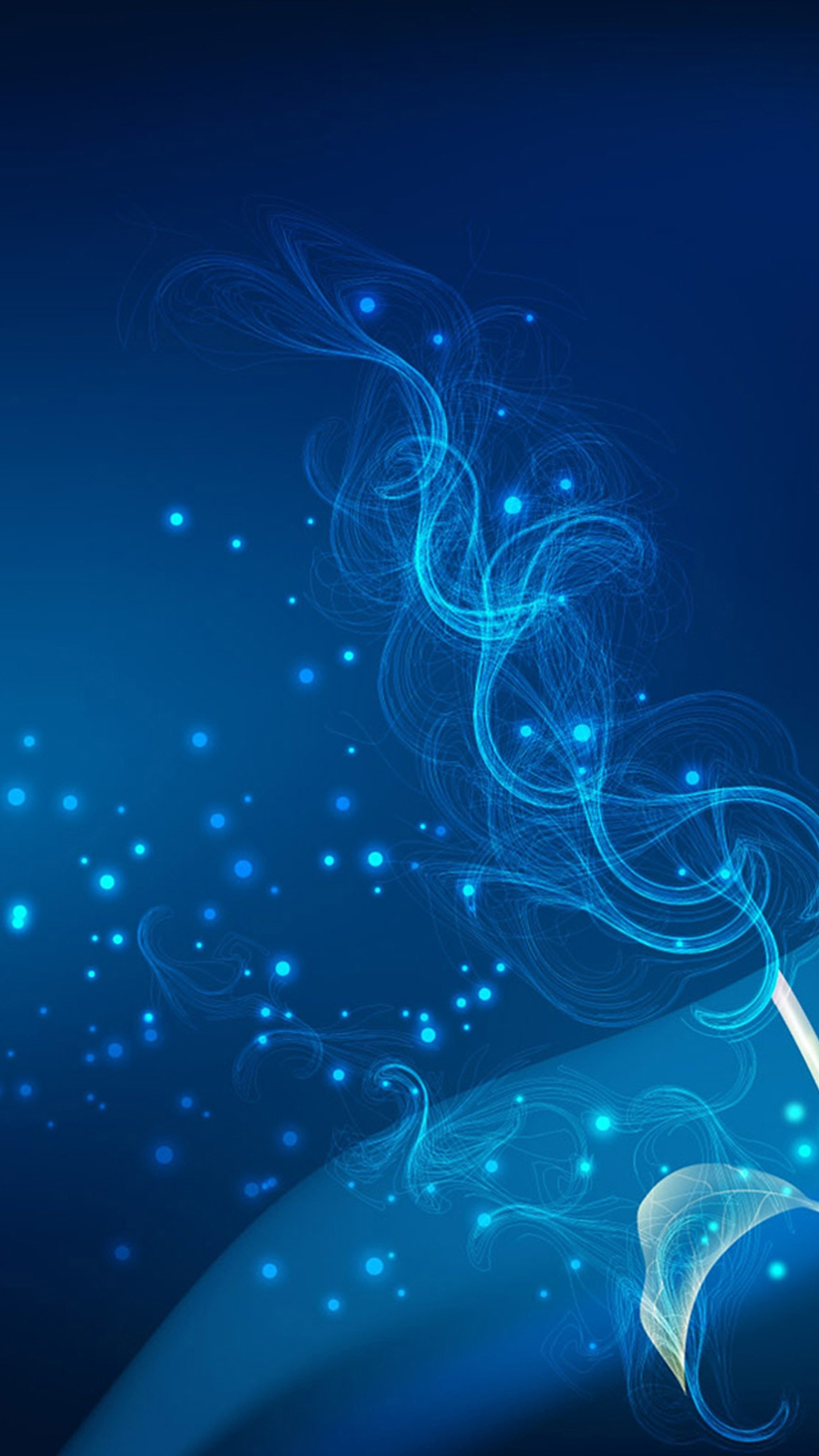 Blue Abstract Fractal S4 Wallpapers 